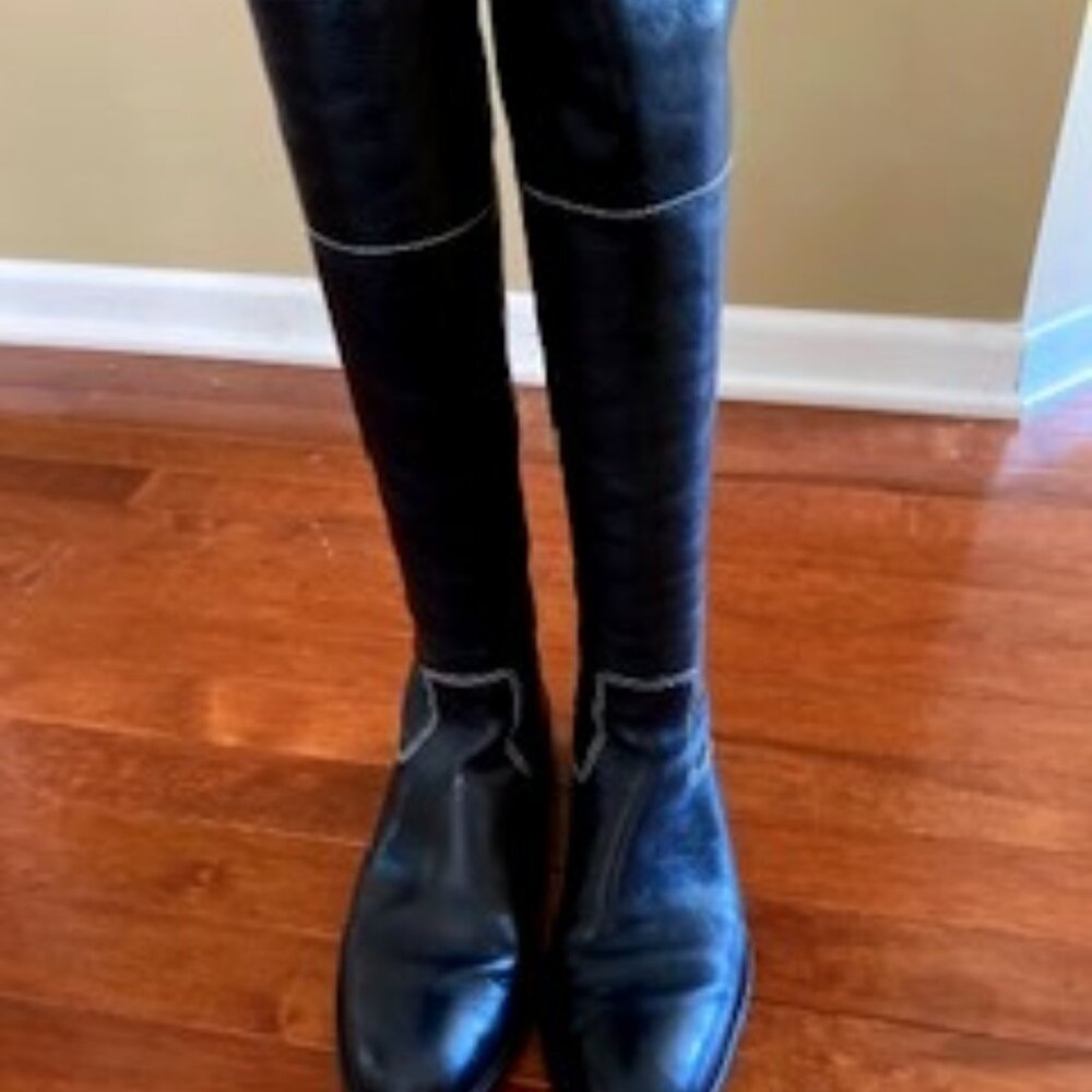 Ralph Lauren Black Riding Boots